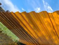 Ростов-На-Дону: Монолитный профилированный поликарбонат Профилированный поликарбонат МП-20:  Размеры:  1)1, 05м х 2, 0м толщина 1, 3 мм ( бронза серая, терракот, проз